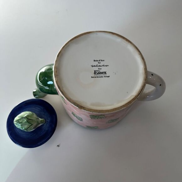 Vintage Boris D’Arc Tutti Fruitti Artichoke Teapot Essex Heather Outlaw Kurpis - Picture 8 of 8